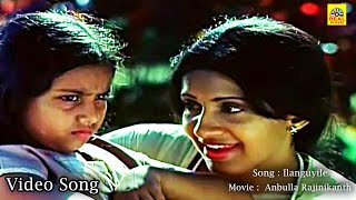 Anbulla Rajinikanth Movie  Ilanguyile Song Rajini Ambika Meena IlayarajatamilcinemaworldRM [upl. by Ytsirhk203]