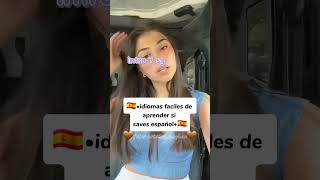 🇪🇸•idiomas faciles de aprender si saves español•🇪🇸 viral [upl. by Yanrahc]