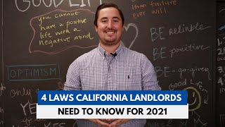 4 Laws California Landlords Need to Know for 2021 [upl. by Aiouqes]