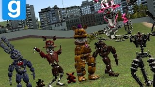 THE AMAZING FNAF 2 amp 4 PILL PACKS  Garrys Mod [upl. by Florenza]