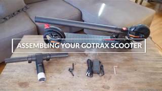 GOTRAX G2 Electric Scooter Assembly Instructions [upl. by Adnuahsor]