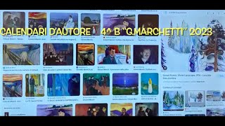 Calendari dautore 4B quotG Marchettiquot 2023 [upl. by Dnomrej536]