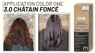 TUTO  Application dun COLOR ONE 30 Châtain Foncé [upl. by Chaille]