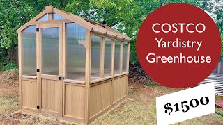 Costco Yardistry Greenhouse Overview and thoughts [upl. by Ellerrehc345]