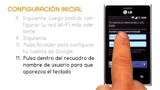 Tutorial LG OPTIMUS L3 Configuración Inicial  Jazztel [upl. by Ennirac]