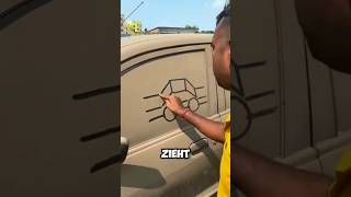 Ein Auto auf das Fenster zeichnen shorts youtubeshorts shortvideo [upl. by Aicxela]