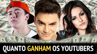 QUANTO DINHEIRO OS YOUTUBERS GANHAM 13 [upl. by Adlez]