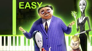 WELCOME TO THE ADDAMS FAMILY  EASY Piano Tutorial [upl. by Nell]