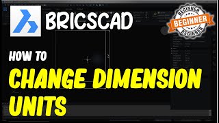 Bricscad How To Change Dimension Units [upl. by Alphonso]