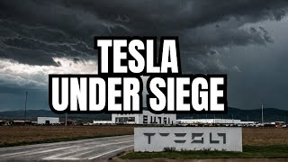 Exploring Tesla Gigafactory Protests [upl. by Airotnes]