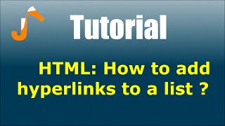 HTML How to add hyperlinks to a list [upl. by Mccollum]