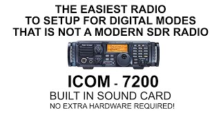 IC 7200 EASY DIGITAL MODES [upl. by Attenal]