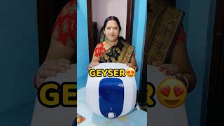 New Geyser Aagya😍😍 shorts vlog minivlog geyser trending [upl. by Thurston]