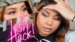 LASH HACK  How to Apply Lashes Underneath For Beginners [upl. by Meingoldas]