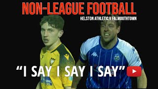 NON LEAGUE FOOTBALL HELSTON ATHLETIC v FALMOUTH TOWN [upl. by Anelegna939]