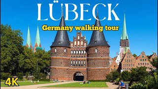 Lübeck  Germany 🇩🇪 Walk the streets of the German city 4K [upl. by Irej]