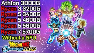 DRAGON BALL Sparking ZERO  Ryzen 3 3200G  Ryzen 5 3400G  4600G  5600G  Ryzen 7 5700G  3000G [upl. by Jarret816]