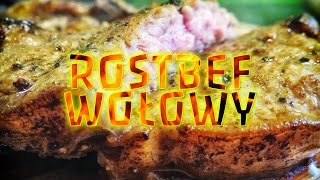 Soczysty rostbef stek wołowy  PRZEPIS  antrykot beef wołowina [upl. by Bagger]