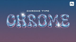 3D Chrome text effect for beginners  Adobe Photoshop Tutorial [upl. by Aiken66]