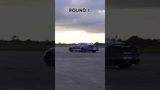 AMG SLS Black Series vs Mustang Shelby GT500 dragrace youtubeshorts amg mustang credit Carwow [upl. by Platon449]