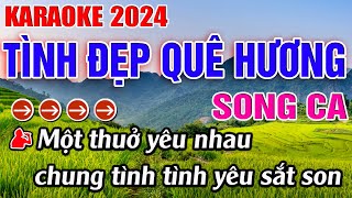 Tình Đẹp Quê Hương Karaoke Song Ca Karaoke Đăng Khôi  Beat Mới [upl. by Bello]