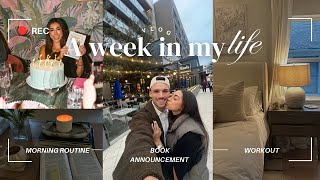 WEEK IN MY LIFE Announcement errands event date night amp workout [upl. by Hamnet]