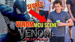 INSANE VENOM LEAK Tom Holland Spotted in Venom 3 Reshoots [upl. by Aizirk]