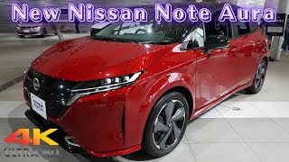 新型日産ノートオーラG FOUR leather edition 2024年  NEW 2024 NISSAN AURA Red  New Nissan Note Aura 2024 [upl. by Mulac]