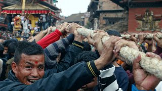 Bisket Jatra in Bhaktapur Nepal [upl. by Sykes566]