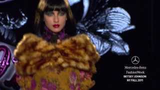 Betsey Johnson FALL 2011 COLLECTION MERCEDESBENZ FASHION WEEK [upl. by Eelibuj]