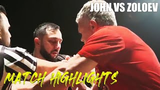 John Brzenk vs Khadzhimurat Zoloev  Arm wrestling Match Highlights [upl. by Neelik684]