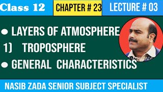 Troposphere  Layers of AtmoshereCharacteristics of Troposphere Chemistry Class NASIBZADASSS [upl. by Eilah]