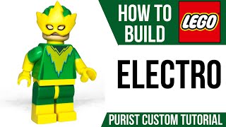 How to Build LEGO ELECTRO as a Custom Minifigure Tutorial [upl. by Aikyt]