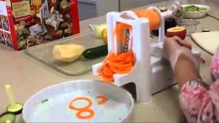 Paderno World Cuisine Spiral Vegetable Slicer [upl. by Johann945]