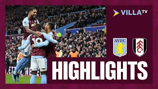 MATCH HIGHLIGHTS  Aston Villa 31 Fulham [upl. by Oicnedif]