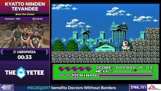 Kyatto Ninden Teyandee by Usedpizza in 1129  SGDQ2017  Part 61 [upl. by Eladnar86]