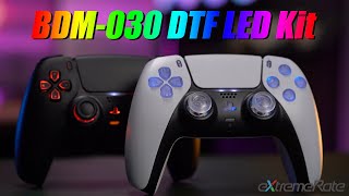 PS5 Controller BDM030 DTF LED Kit Installation Guide  eXtremeRate [upl. by Odilo]