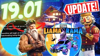 Fortnite UPDATE 1901 Patch Notes Winterfest Update LlamaRama Free Rewards  MORE [upl. by Nilram104]