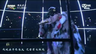 唯權志龍吧141203 2014 MAMA GD INTRO KOCN [upl. by Odlaumor]