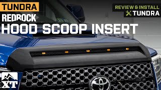 20142018 Tundra RedRock Hood Scoop Insert with LED Lighting Review amp Install [upl. by Genevieve29]