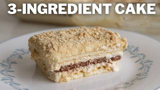 Easy 3Ingredient Cake Recipe [upl. by Barkley952]