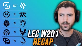 A VERY EVENTFUL LEC DAY  LEC Spring W2D1 Recap  YamatoCannon [upl. by Shirk]