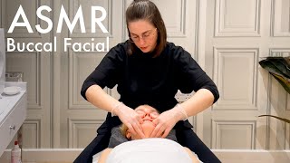 ASMR sculptural face lifting treatment with buccal massage Unintentional ASMR real person ASMR [upl. by Millwater899]