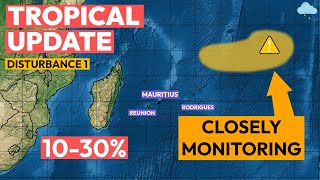 Is a Storm Brewing Near Mauritius and Réunion Tropical Weather Update [upl. by Jackelyn]