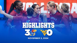 Kansas Dominates West Virginia in 30 Sweep [upl. by Boutis985]