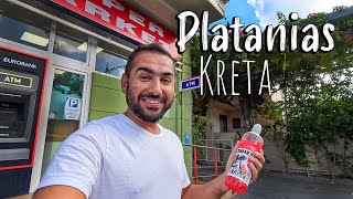 Chania Crete Platanias walking tour 4k Kreta Griechenland [upl. by Yeldarb]