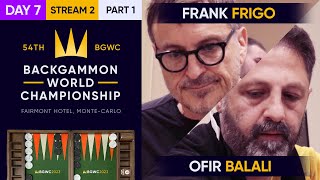 54th Backgammon World Championship  Day 7  Stream 2  Part 1  Main  Undefeated Semifinals [upl. by Onifur]