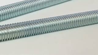 Threaded Rod Galvanizing Male Female Threaded Rod Bar DIN975 [upl. by Rorke]