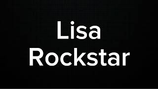 LISA  ROCKSTAR KARAOKE VERSION [upl. by Tra]