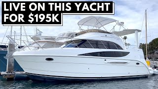 195000 2006 MERIDIAN 368 AFT CABIN MOTOR YACHT TOUR  Affordable Liveaboard Power Boat [upl. by Shultz]